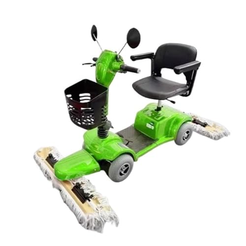 Gartenkehrmaschine Fahrender elektrischer Staubwagen, Gewerbeboden, Fabrikwerkstatt, Reinigungsfahrzeug, Bodenschrubber Abfall- und Laubkehrmaschine(Green) von XOVP-023