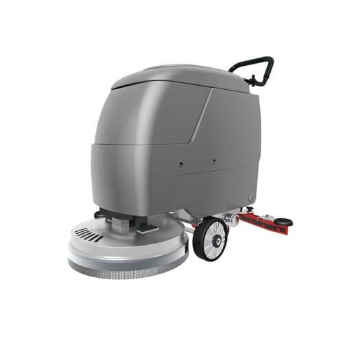 Gartenkehrmaschine Handgeschobener industrieller Bodenschrubber, kommerzieller elektrischer Mopp, Fabrikwerkstatt, Garage, Kehrmaschine mit Schlepp- und Saugfunktion Abfall- und Laubkehrmaschine von XOVP-023