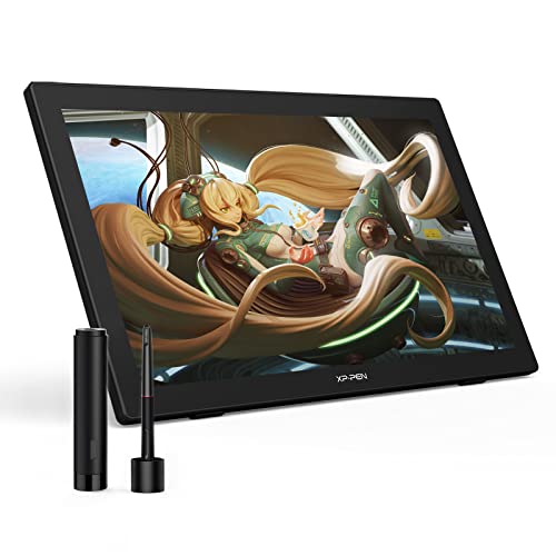 XP-Pen Artist 24 (FHD) Zeichen-Tablet mit Bildschirm, 60,5 cm (23 Zoll), vollständig laminiertes Grafik-Tablet mit 132% sRGB-Farbspektrum für Erstellung, Spiele oder Unterhaltung von XP-PEN
