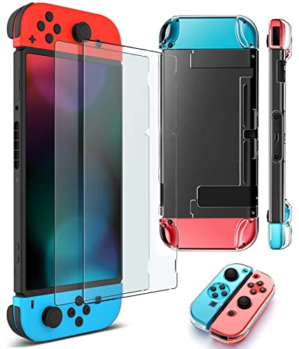 XPEX 2 Stück Panzerglas Kompatibel mit Nintendo Switch,Schutzfolie Glas Panzerfolie,1Schutzhülle für Nintendo Switch, super fürs Nintendo Switch,Vollständiger Schutz, Anti-Drop XPEX 2 Stück Panzerglas Kompatibel mit Nintendo Switch,Schutzfolie Glas Panzerfolie,1Schutzhülle für Nintendo Switch, super fürs Nintendo Switch,Vollständiger Schutz, Anti-Drop von XPEX