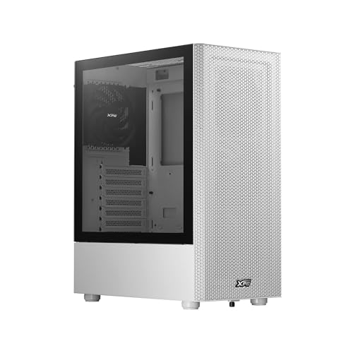 XPG Valor MESH (kompaktes ATX-Mid-Tower-Gehäuse, MESH-Frontpanel-Design, 3mm-gehärtetes Glas-Seitenpanel, vorinstallierte x4 120mm Lüfter) von XPG