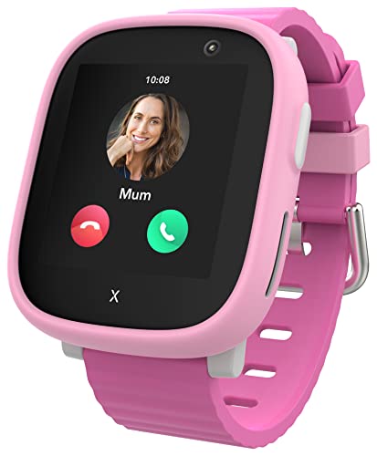 XPLORA X6 Play - wasserdichte Telefon Uhr für Kinder (mit SIM-Karte) 4G, Anrufe, Nachrichten, Schulmodus, SOS-Funktion, GPS, Kamera, Schrittzähler - inkl kostenlosem Tarif-Vertrag für 3 Mon. (ROSA) von XPLORA