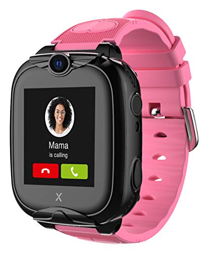 XPLORA XGO 2 - Telefon Uhr für Kinder (SIM-frei) - 4G, Anrufe, Nachrichten, Schulmodus, SOS-Funktion, GPS, Kamera, LED-Licht und Schrittzähler - 2 Jahre Garantie (ROSA) von XPLORA