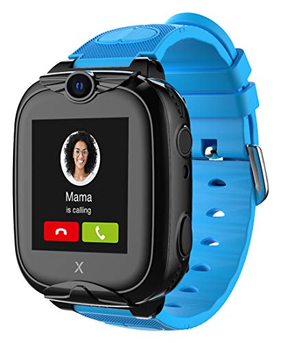 XPLORA XGO 2 - Telefon Uhr für Kinder (mit SIM-Karte) 4G, Anrufe, Nachrichten, Schulmodus, SOS-Funktion, GPS, Kamera, LED-Licht, Schrittzähler - inkl kostenlosem Tarif-Vertrag für 3 Monate (BLAU) von XPLORA