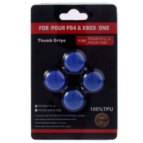 PS4 Controller Thumbsticks Grip Cap Erhöhung Schutzkappe 4er Set (2Paar) OVP NEU (Blau) von XPRO GAMING