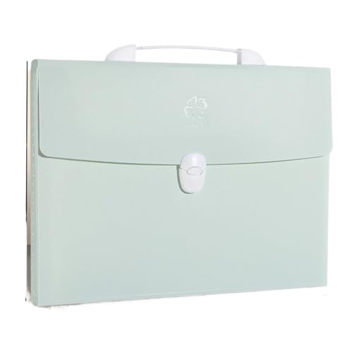 Aktenumschläge, 13 Fächer, A4-Größe, erweiterbare Brieftasche, Dokumentenaufbewahrung, Orgeltasche, Halter, Büro, Schule, Organizer, Kunststoffmappen, Grün Aktenumschläge, 13 Fächer, A4-Größe, erweiterbare Brieftasche, Dokumentenaufbewahrung, Orgeltasche, Halter, Büro, Schule, Organizer, Kunststoffmappen, Grün von XPSHP25112
