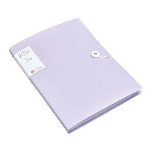 Aktenumschläge, 30/60 Seiten, A4, transparent, Ordner, Ordner, Aufbewahrung, Studenten, Testpapier, Klassifizierung, Organisation, Bürobedarf, Kunststoffordner (lila, groß) von XPSHP25112