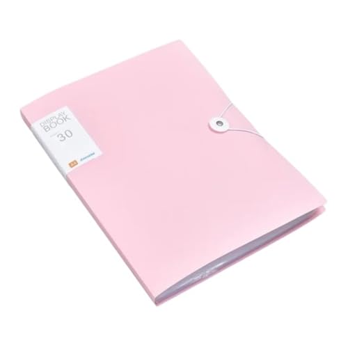 Aktenumschläge, 30/60 Seiten, A4, transparenter Ordner, Ordner, Aufbewahrung, Studenten, Testpapier, Klassifizierung, Organisation, Bürobedarf, Kunststoffordner (Rosa, groß) von XPSHP25112