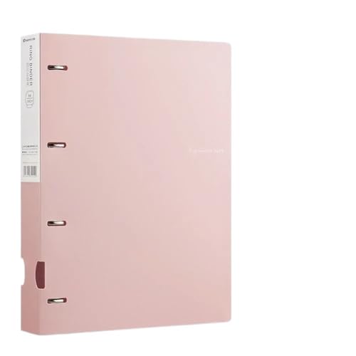 Aktenumschläge, A4-Format, lose Blätter, Dokumenten-Präsentationsbuch, 4 Löcher, lose Blätter, Farbe, wasserdicht, Dateiring, Büro, Schreibwaren, Kunststoff-Ordner (Rosa) von XPSHP25112