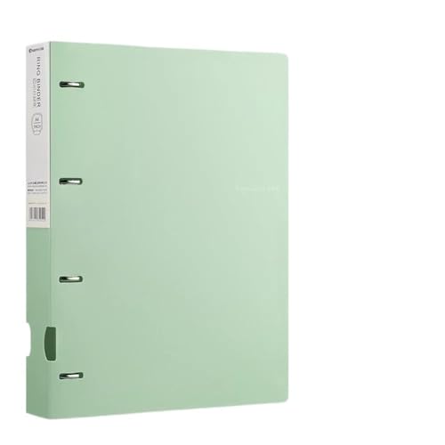 Aktenumschläge, A4-Format, lose Blätter, Dokumenten-Präsentationsbuch, 4 Löcher, lose Blätter, Farbe, wasserdicht, Dateiring, Büro, Schreibwaren, Kunststoff-Ordner (grün) von XPSHP25112