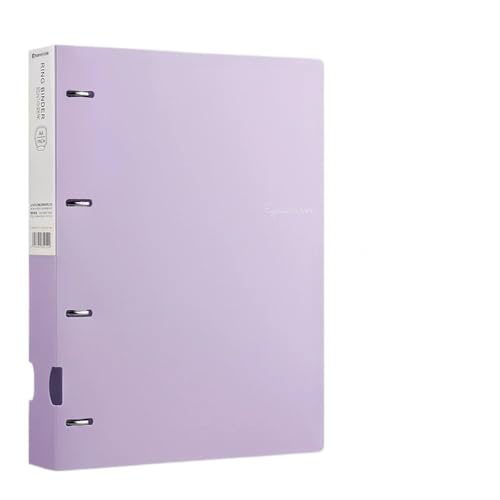 Aktenumschläge, A4-Format, lose Blätter, Dokumenten-Präsentationsbuch, 4 Löcher, lose Blätter, Farbe, wasserdicht, Dateiring, Büro, Schreibwaren, Kunststoff-Ordner (lila) von XPSHP25112