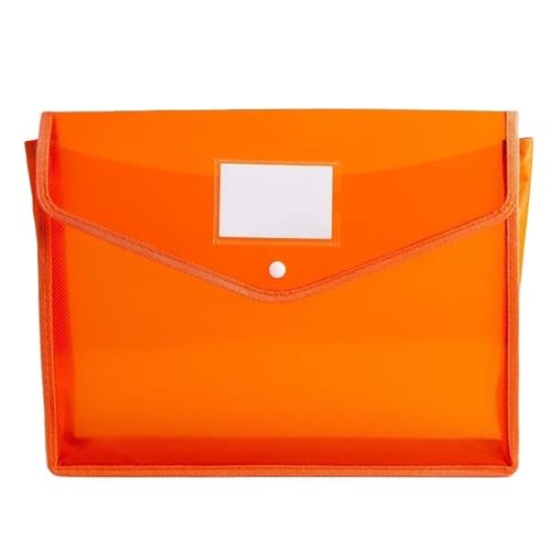 Briefumschläge archivieren Große Kapazität PVC-Tasche Wasserdichte Dokumententasche A4 Dateiordner Dateiorganizer Umschlagsmappe Schulbürobedarf Organisatoren Kunststoffmappen(Orange) von XPSHP25112