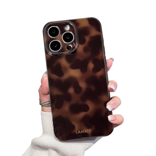 XQAGU Niedliche Handyhülle für iPhone 15 Pro Max, bernsteinfarben, Leopardenmuster, Vollkameraschutz, schlank, stoßfest, ästhetisch, brauner Bernstein XQAGU Niedliche Handyhülle für iPhone 15 Pro Max, bernsteinfarben, Leopardenmuster, Vollkameraschutz, schlank, stoßfest, ästhetisch, brauner Bernstein von XQAGU