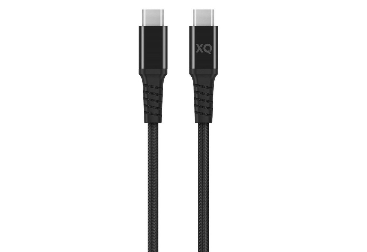 XQISIT 2m USB-C 3.1 Schnell-Ladekabel Schwarz USB-Kabel, USB-C, Kein (200 cm), HQ Ladekabel Datenkabel Kabel USB Type C Handy Smartphone Tablet PC von XQISIT