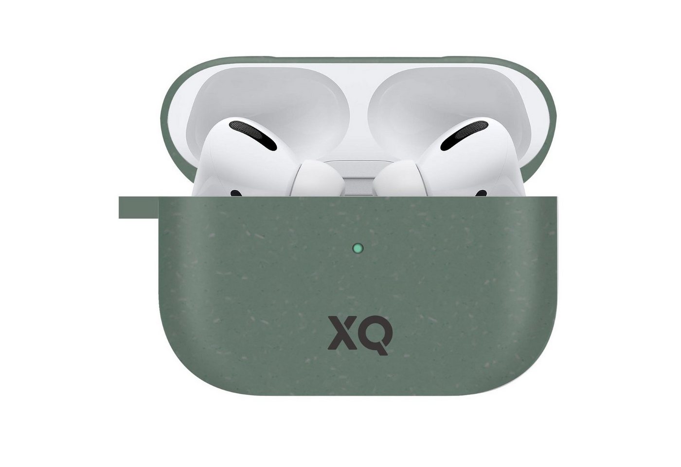 XQISIT Etui ECO Skin Case Cover Schutz-Hülle Grün Headset (passend für Ladecase Apple AirPods Pro Bluetooth Ohrhörer Kopfhörer) von XQISIT