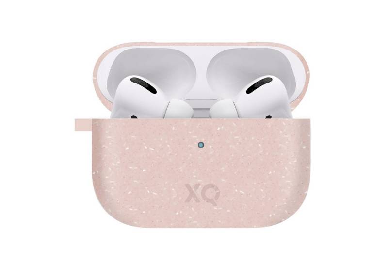 XQISIT Kopfhörer-Schutzhülle Etui ECO Skin Case Cover Schutz-Hülle Pink, passend für Ladecase Apple AirPods Pro Bluetooth Ohrhörer Kopfhörer von XQISIT