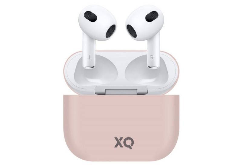 XQISIT Etui Silikon Skin Case Cover Schutz-Hülle Pink Headset (passend für Ladecase Apple AirPods 3 Bluetooth Ohrhörer Kopfhörer) von XQISIT