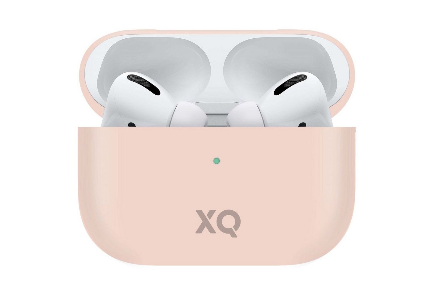 XQISIT Etui Silikon Skin Case Cover Schutz-Hülle Pink Headset (passend für Ladecase Apple AirPods Pro Bluetooth Ohrhörer Kopfhörer) von XQISIT