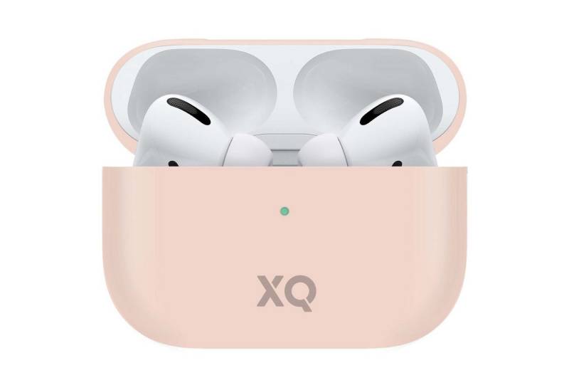 XQISIT Etui Silikon Skin Case Cover Schutz-Hülle Pink Headset (passend für Ladecase Apple AirPods Pro Bluetooth Ohrhörer Kopfhörer) von XQISIT