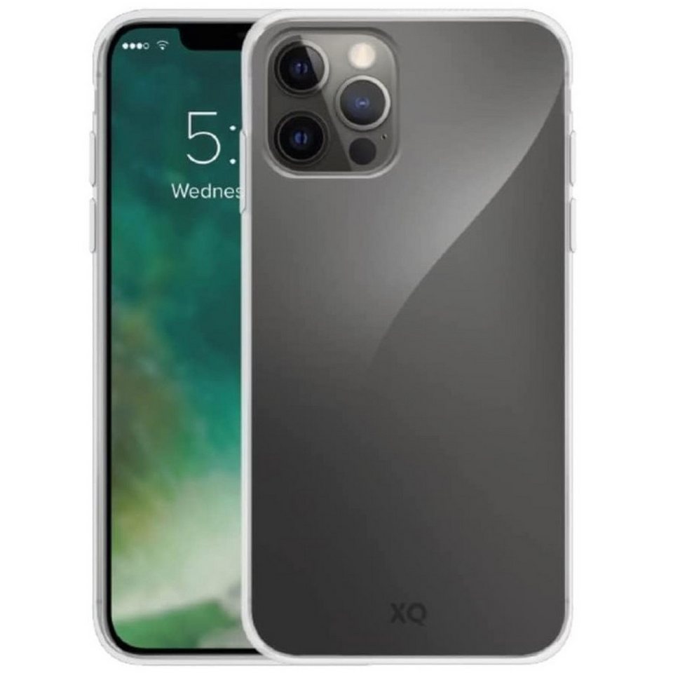XQISIT Handyhülle TPU Flex Cover Clear Case Schutz-Hülle, Anti-Bakteriell Klar für Apple iPhone 14 Pro Max von XQISIT