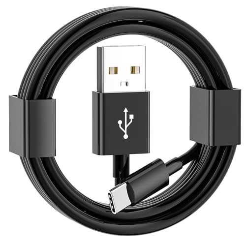 3m USB auf USB C Ladekabel Kabel, USB C Kabel für iPhone 16/15, 16/15 Pro Max, 16/15 Plus,16E SE4,iPad Pro 12.9/11,10th Gen,Air 5th/ 4th,Samsung Galaxy Z Flip6,Pixel 8a 9 Pro Type C Ladekabel(Schwarz) von XQO