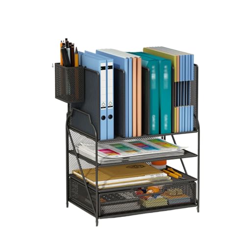 XQWANG Schreibtisch Organizer, Aktenablagen, Schreibtisch-Organizer Aus Metall, Mesh Schreibtisch Aufbewahrung Für Zuhause Bürobedarf,Schwarz,C1 XQWANG Schreibtisch Organizer, Aktenablagen, Schreibtisch-Organizer Aus Metall, Mesh Schreibtisch Aufbewahrung Für Zuhause Bürobedarf,Schwarz,C1 von XQWANG