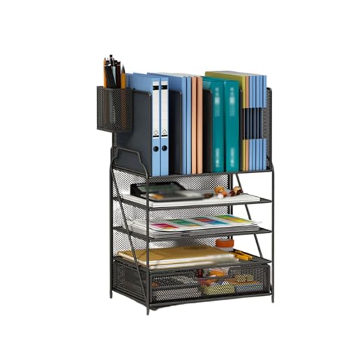 XQWANG Schreibtisch Organizer, Aktenablagen, Schreibtisch-Organizer Aus Metall, Mesh Schreibtisch Aufbewahrung Für Zuhause Bürobedarf,Schwarz,D1 XQWANG Schreibtisch Organizer, Aktenablagen, Schreibtisch-Organizer Aus Metall, Mesh Schreibtisch Aufbewahrung Für Zuhause Bürobedarf,Schwarz,D1 von XQWANG