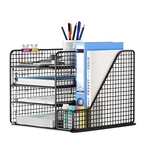 XQWANG Schreibtisch Organizer Büro, Organizer Schreibtisch, Mesh Metall Bürozubehör, Sortierfächer Für Hefter, Ordnerklammern, Haftnotizen, Platzsparendes Büroorganizer,Schwarz,A right XQWANG Schreibtisch Organizer Büro, Organizer Schreibtisch, Mesh Metall Bürozubehör, Sortierfächer Für Hefter, Ordnerklammern, Haftnotizen, Platzsparendes Büroorganizer,Schwarz,A right von XQWANG