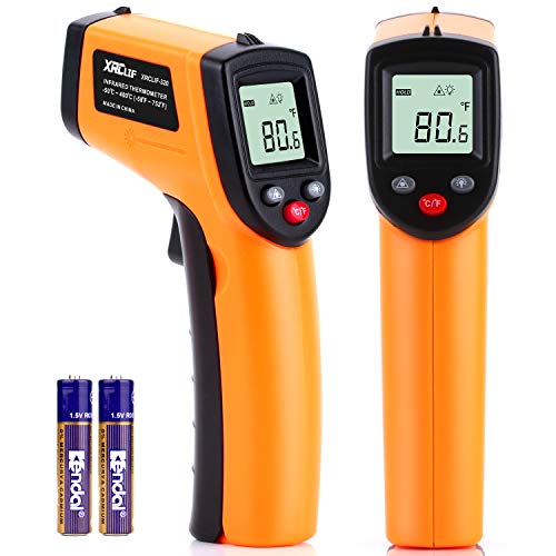 Infrarot Thermometer(Nicht für Menschen), Berührungsloses Thermometer Kochen Temperaturmessgerät-50℃～400℃,Thermometer Küche & Laser Thermometer von XRCLIF