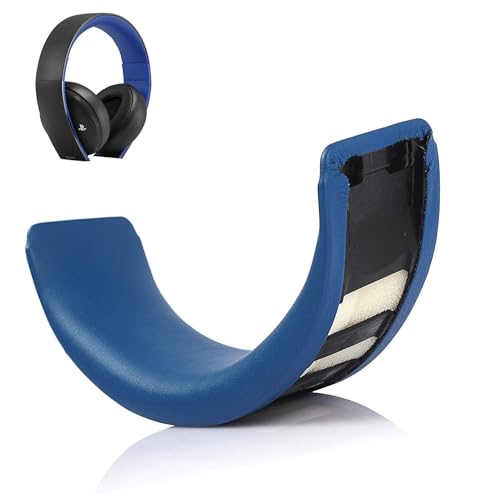 XRHTONG Komfort-Kopfbügel Ersatz kompatibel mit Sony Gold Wireless Headset PS3 PS4 7.1 Virtual Surround Sound CECHYA-0083 Kopfhörern Kopfbügel Kissen (Weiches Leder) von XRHTONG