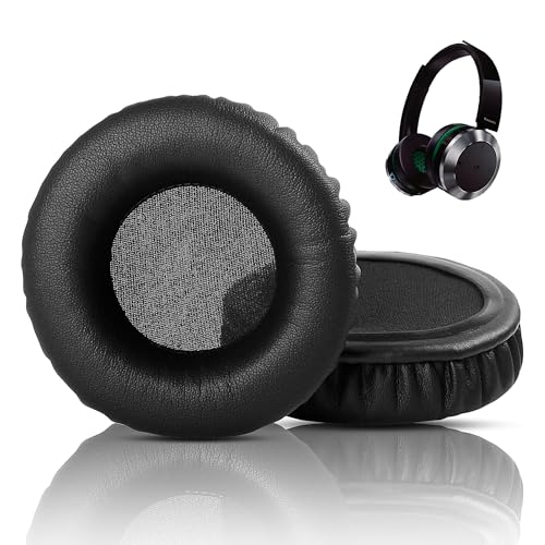 XRHTONG Prime Ohrpolster Ersatz Kompatibel mit Panasonic RP BTD10 RP-BTD10-K RP BTD 10K Kopfhörern Ohrpolster Kissen (Proteinleder/Gedächtnisschaum) von XRHTONG