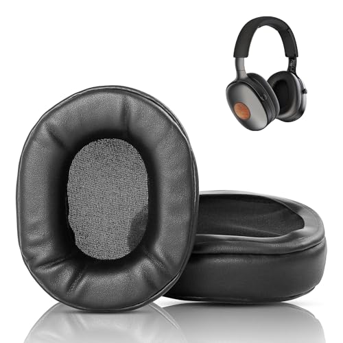 XRHTONG Prime Ohrpolster-Ersatz kompatibel mit House of Marley Positive Vibration XL Kopfhörern, Protein-Leder/Memory Foam Polster von XRHTONG