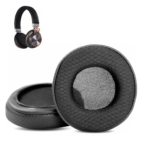 XRHTONG Robuste und atmungsaktive Ersatz-Ohrpolster, kompatibel mit Betron S2 S2 Wireless Kopfhörern, Ohrpolster (Gepresstes Leder/Robuster Stoff und Memory-Schaumstoff) von XRHTONG