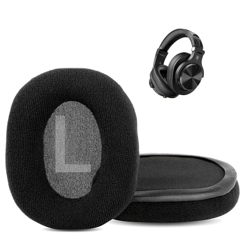 XRHTONG Weiche Stoff-Ohrpolster Ersatz Kompatibel mit OneOdio A70 A71 Bluetooth Kopfhörer Ohrpolster Kissen(Weicher Stoff/Hochdichter Schaumstoff) von XRHTONG