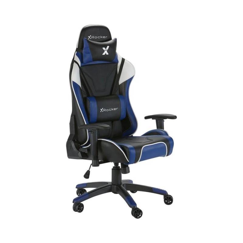 X Rocker Agility eSports Gaming-Bürodrehstuhl - blau/schwarz von X Rocker