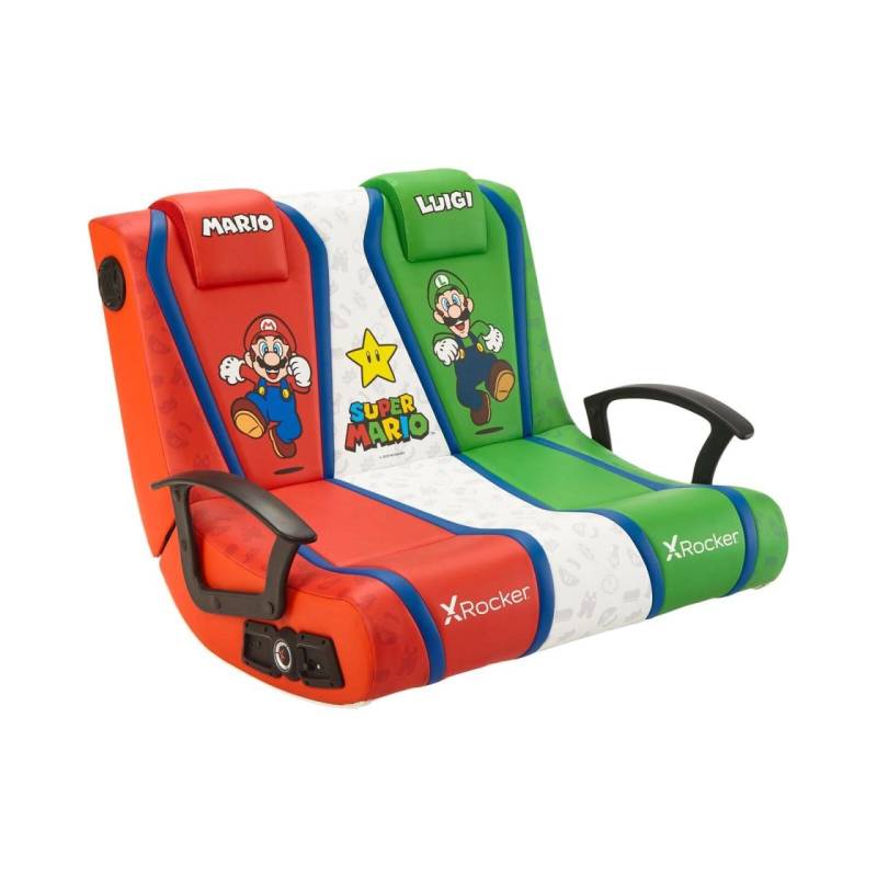 X Rocker Nintendo Super Mario™ Dual Rivals Floor Rocker Gaming-Bodensessel fü... von X Rocker