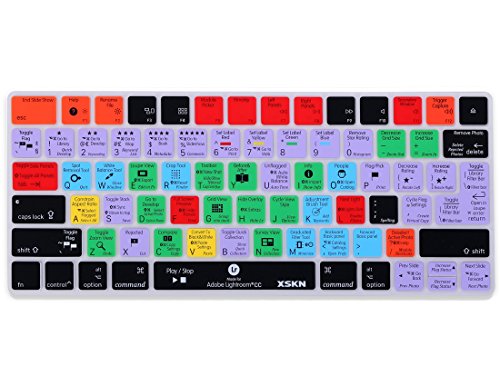 XSKN Adobe Lightroom CC Shortcut-Tastatur-Silikonhülle für Apple Magic Keyboard US und EU Layout beide (MLA22LL/A) (MLA22B/A) von XSKN