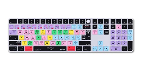 XSKN Magic Tastatur-Schutzfolie für iMac M1 2021, EU- und US-Layout, Silikon, kompatibel mit Touch-ID und Ziffernblock von XSKN