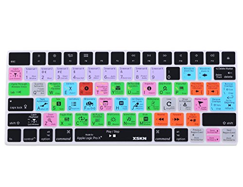 XSKN Logic Pro X Funktionale Shortcut-Tastaturabdeckung aus Silikon für Magic Wireless Bluetooth Tastatur MLA22LL/A MLA22B/A von XSKN