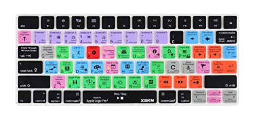 XSKN Logic Pro X Shortcut-Tastaturschutz, XSKN langlebige Logic-Hotkeys Silikon Tastatur-Skin für Magic MLA22LL/A, US-Version von XSKN