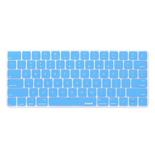 XSKN Ultra Dünn Tastatur Cover Silikon Haut für Magic Tastatur 2015 Version, US Layout, Blau von XSKN