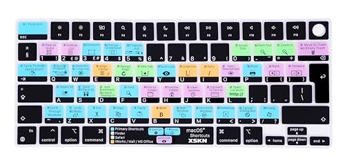 XSKN macOS Shortcuts EU-Version Silikon-Tastatur-Abdeckung für MacBook Air MacBook Pro 13,6 15,3 14,2 16,1 Zoll mit Apple M1 M2 M3 M4 Chip mit Touch ID XSKN macOS Shortcuts EU-Version Silikon-Tastatur-Abdeckung für MacBook Air MacBook Pro 13,6 15,3 14,2 16,1 Zoll mit Apple M1 M2 M3 M4 Chip mit Touch ID von XSKN