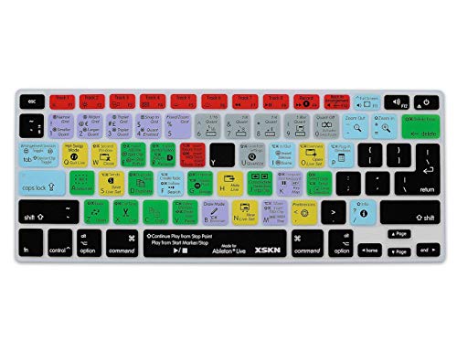 Xskn Ableton Live Funktionskurzbefehl Silikon-Tastaturabdeckung für MacBook Air 13, Pro 13, 15, 17, Retina 13, 15 und drahtlose Tastatur (ungeeignet für magische Tastatur) von XSKN