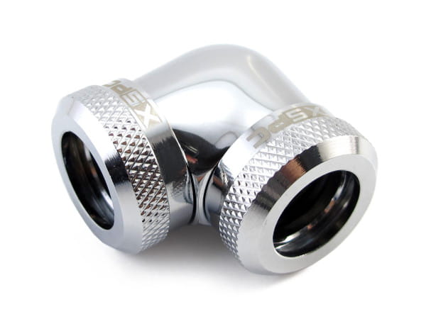 ANS XSPC 14mm HardTube Anschraubtülle 90° L-Verbinder - Chrom ANS XSPC 14mm HardTube Anschraubtülle 90° L-Verbinder - Chrom von XSPC