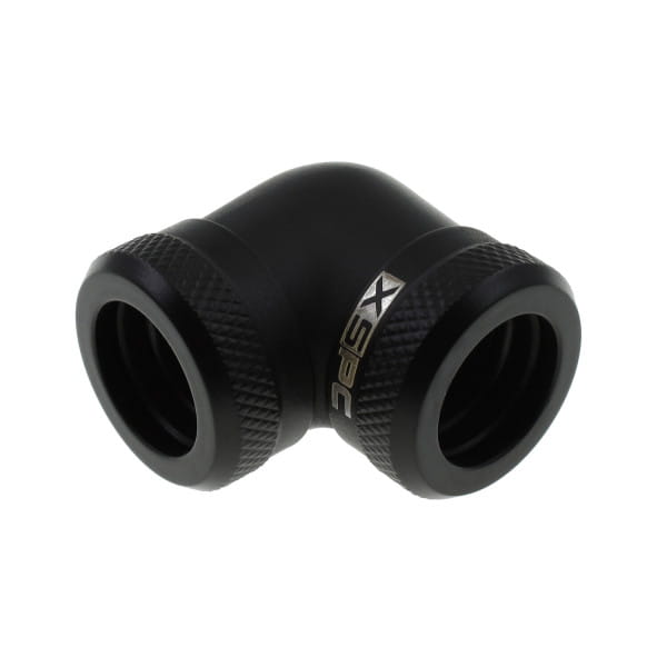 ANS XSPC 14mm HardTube Anschraubtülle 90° L-Verbinder - Schwarz-Matt von XSPC