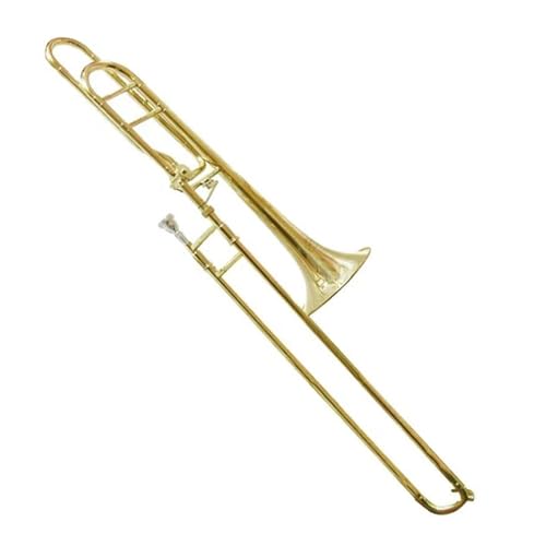 Bb Tenorposaune Bb F Taste Gold Stimmzug Musikinstrument Posaune von XSQKUYN