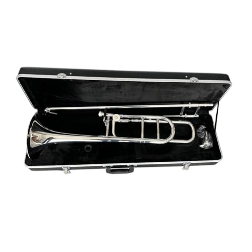 Bb Tenorposaune Bb F Taste Silber Stimmzug Musikinstrument Posaune von XSQKUYN