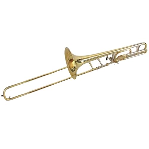 Bb Tenorposaune Professionelle Bb F Messing Glocke Crupronickel Slide Gold Lackierte Posaune von XSQKUYN
