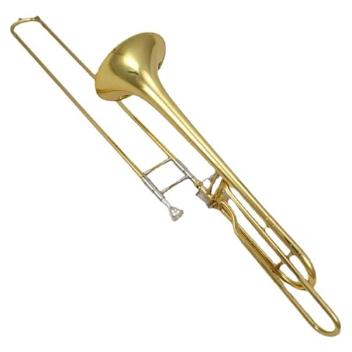 Bb Tenorposaune Tenor B Posaune Instrument Lackiert Gold Vernickelt von XSQKUYN
