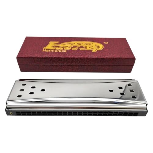 Professionelle Mundharmonika 10 16 24 Loch C Und G Doppelseitige Mundharmonika Tremolo Geeignet Für Anfänger Erwachsene(24 holes) von XSQKUYN